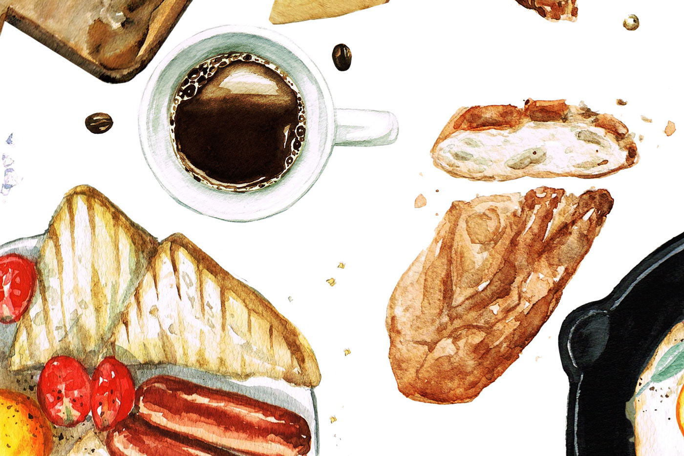 Калории на завтрак — хлеб