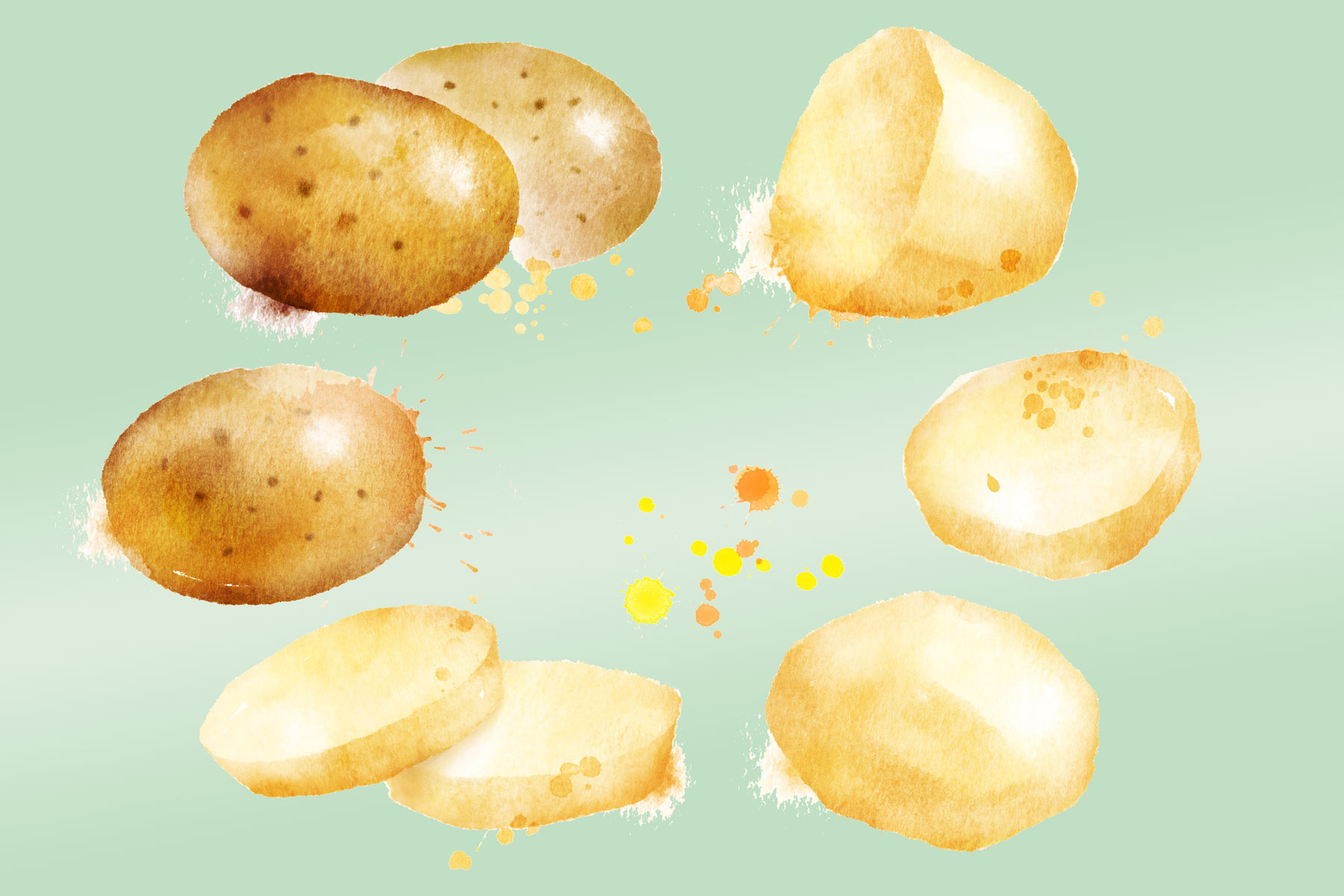 Крахмалистые овощи — картофель